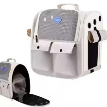 Sac pliable pour chat avec bretelles rembourrées et ceinture de taille : le compagnon idéal pour vos aventures félines