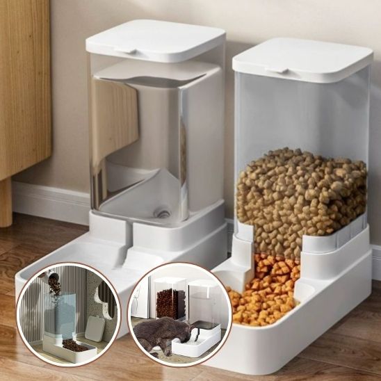 Distributeur de nourriture et d'eau pour chat : La solution automatique pour simplifier le quotidien de votre félin - ChatLoulou