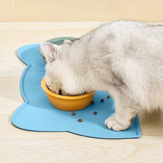 Tapis Antidérapant pour Gamelle de Nourriture pour chat - ChatLoulou