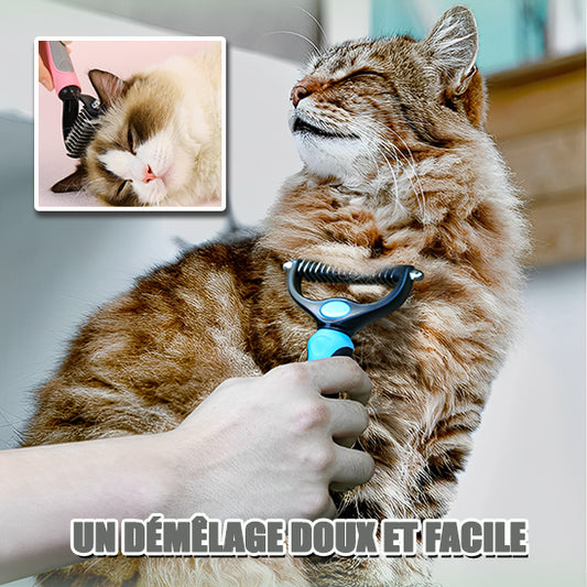 Brosse Professionnelle pour démêlage des poils de chat : La Solution Ultime pour un Pelage Parfait - ChatLoulou