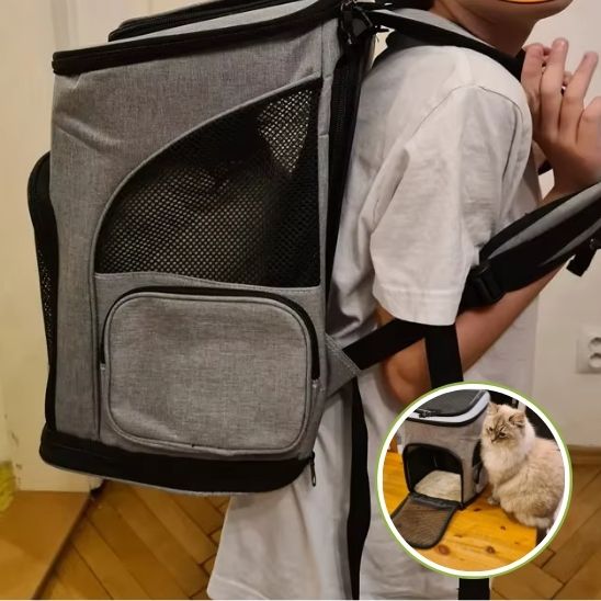 Sac à Dos de Luxe Extensible pour Chat : Le Compagnon de Voyage Idéal pour Votre Félin