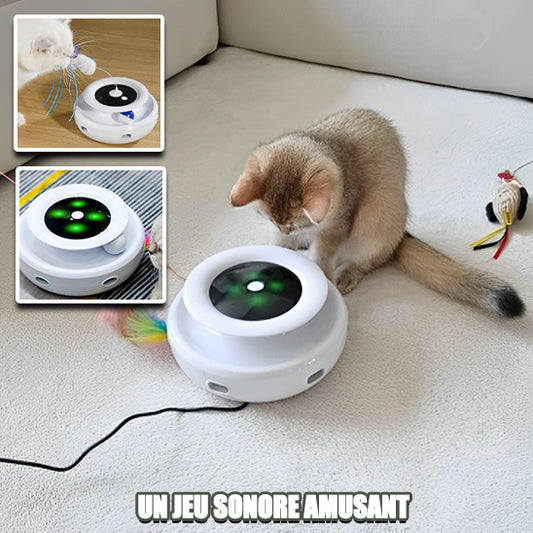 Jouet interactif pour chat 2 en 1 : Stimulation et divertissement garantis - ChatLoulou