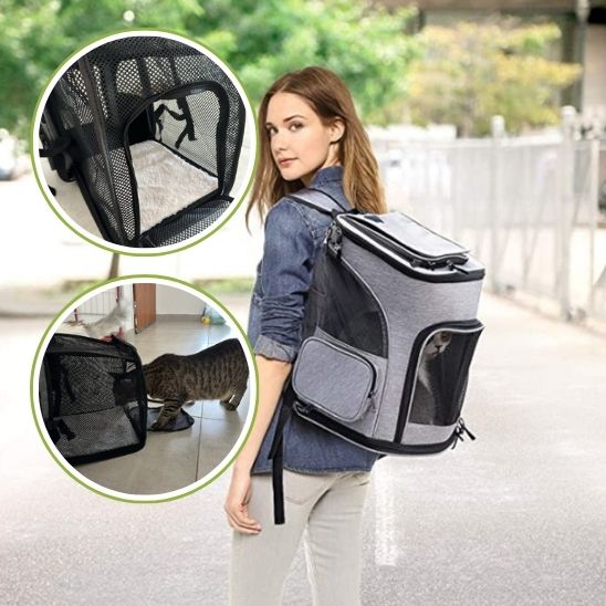 Sac à Dos de Luxe Extensible pour Chat : Le Compagnon de Voyage Idéal pour Votre Félin