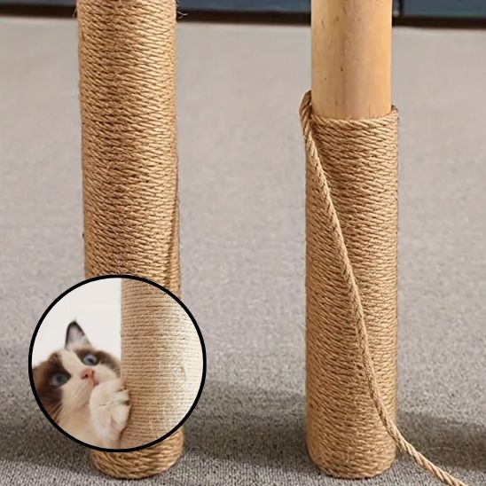 Corde à gratter en Sisal Naturel pour Chats : Le Paradis des Griffes - ChatLoulou