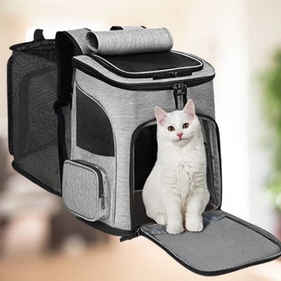 Sac à Dos de Luxe Extensible pour Chat : Le Compagnon de Voyage Idéal pour Votre Félin