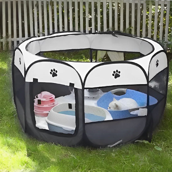 Parc Pliable pour Animaux de Compagnie 74x74x43cm - ChatLoulou